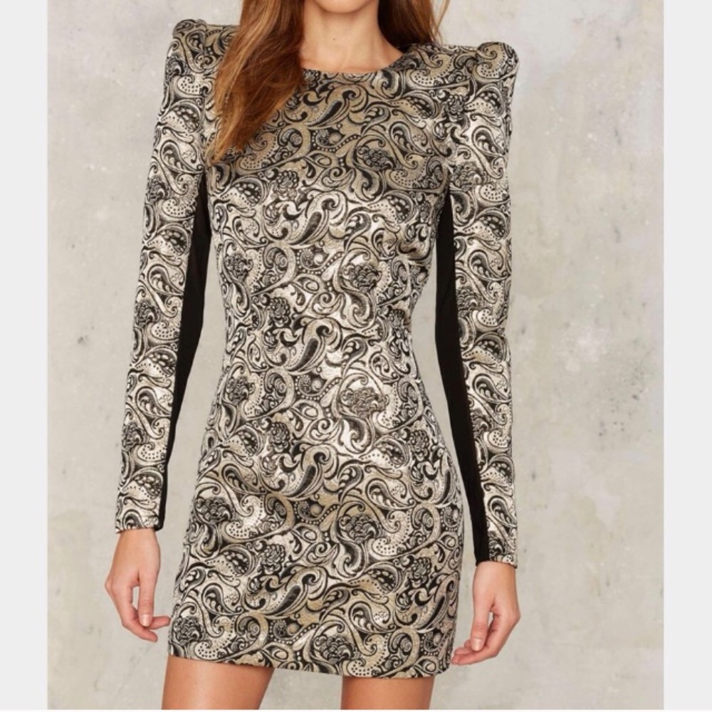 Nasty gal Constantine jacquard mini dress Bx2